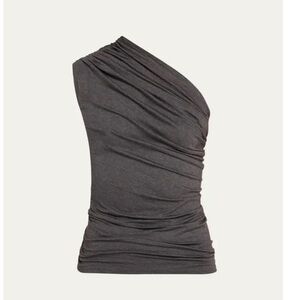 Norma Kamali Diana Asymmetric one shoulder top